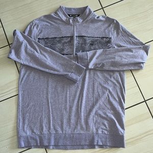 Travis Mathew zip collar long sleeve mens shirt XXL